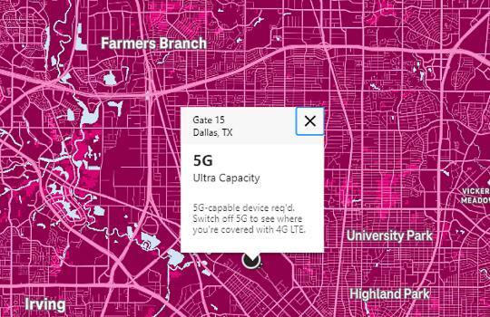 TMobile终于公布了其超容量5G地图