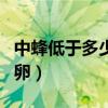 中蜂低于多少度要保温（什么温度适合中蜂产卵）