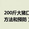 200斤大猪口蹄疫怎么办（猪的口蹄疫的治疗方法和预防）