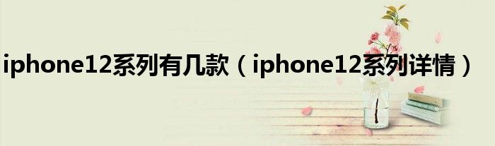 iphone12系列有几款（iphone12系列详情）