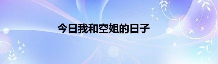 今日我和空姐的日子