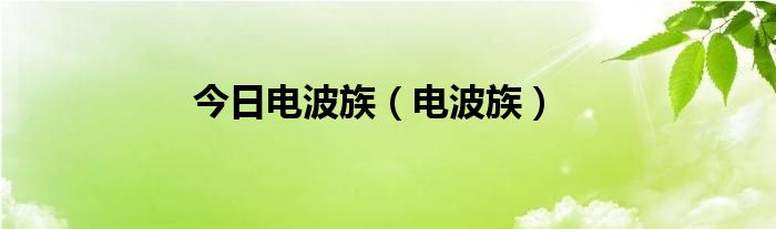 今日电波族（电波族）