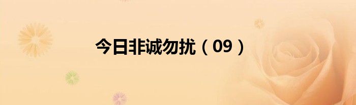 今日非诚勿扰（09）