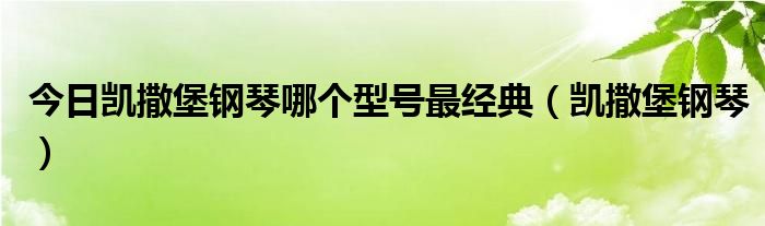 今日凯撒堡钢琴哪个型号最经典（凯撒堡钢琴）