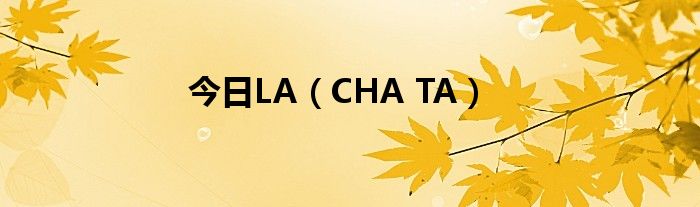 今日LA（CHA TA）