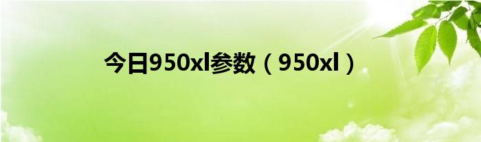 今日950xl参数（950xl）