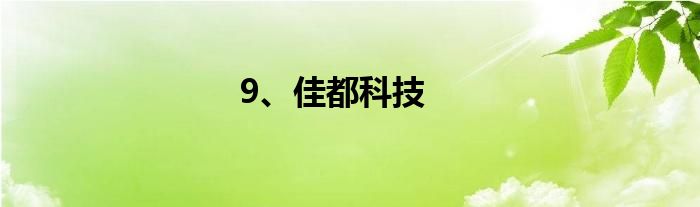 9、佳都科技