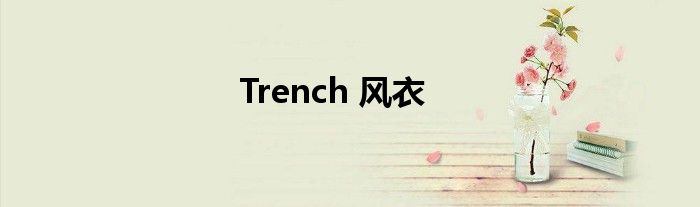 Trench 风衣