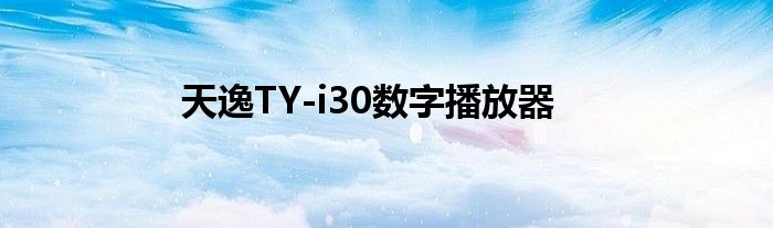 天逸TY-i30数字播放器