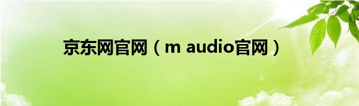 京东网官网（m audio官网）