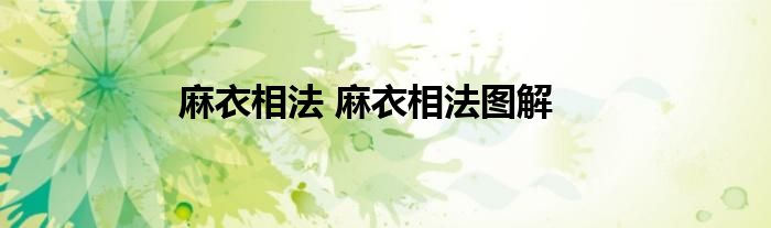 麻衣相法 麻衣相法图解