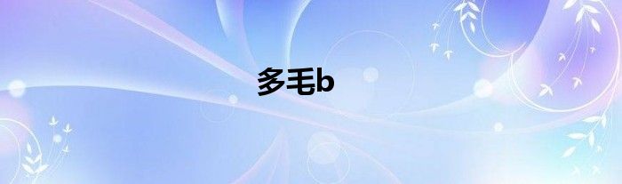 多毛b