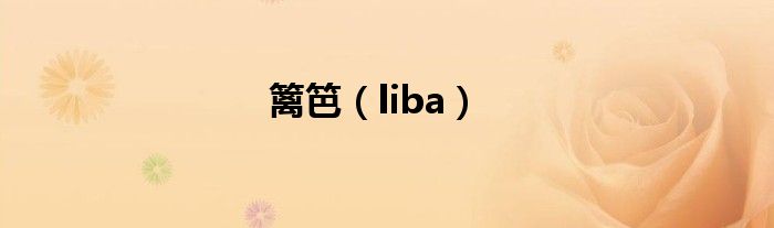 篱笆（liba）