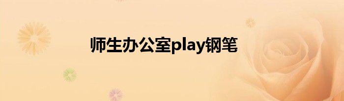 师生办公室play钢笔