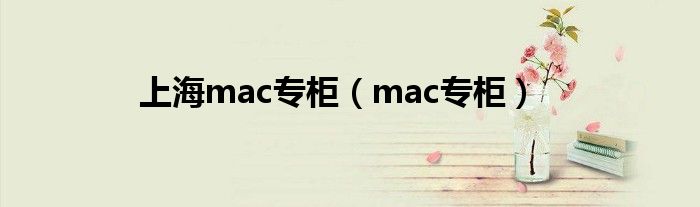 上海mac专柜（mac专柜）